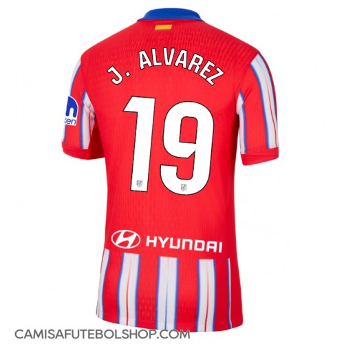 Camisa de time de futebol Atletico Madrid Julian Alvarez #19 Replicas 1º Equipamento 2024-25 Manga Curta